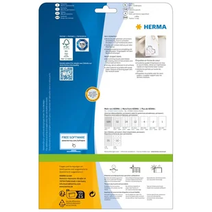 HERMA 10791 samoprzylepne etykiety Serce Na stałe Biały 120 szt. - Etykiety samoprzylepne i bloki etykiet - miniaturka - grafika 1