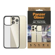 Etui i futerały do telefonów - Etui PanzerGlass ClearCase antybakteryjne na iPhone 14 Pro Max - przezroczysto-czarne - miniaturka - grafika 1