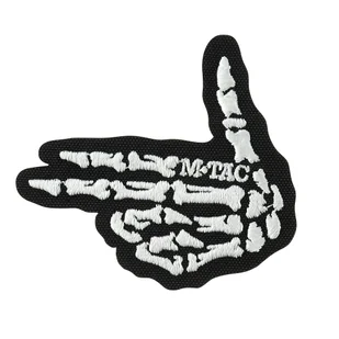M-Tac - Naszywka Skeleton Shooter - Haft - Cordura 500D - Czarny - 51375002 - Odzież taktyczna i umundurowanie - miniaturka - grafika 1