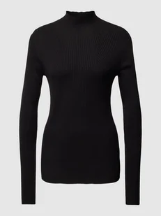 Sweter z dzianiny ze stójką - Swetry damskie - miniaturka - grafika 1