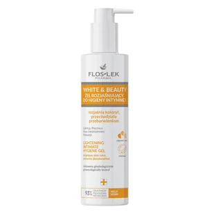 Floslek Pharma White&Beauty, żel rozjaśniający do higieny intymnej, 225 ml - Żele do higieny intymnej - miniaturka - grafika 1