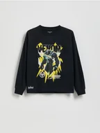Bluzy dla chłopców - Reserved - Longsleeve Rivals - czarny - miniaturka - grafika 1