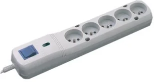 Lestar Listwa 5+ LF-530WA1.5 m czarna - Listwy zasilające - miniaturka - grafika 1