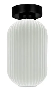 Lampa z ryflowanym kloszem grafitowa A0-B02 - Lampy sufitowe - miniaturka - grafika 1