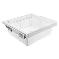 Meble modułowe i akcesoria - Szuflada z koszem rattan do korpusu 70 cm biała Elite GTV - miniaturka - grafika 1
