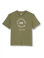 Koszulki męskie - Lee Legendary Circle Tee T-shirt męski, zielony, XL - miniaturka - grafika 1