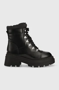 Guess workery Vaney2 damskie kolor czarny na platformie - Botki damskie - miniaturka - grafika 1