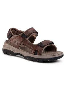Skechers Sandały Hirano 204106/BRN Brązowy - Sandały męskie - miniaturka - grafika 1