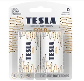 Baterie i akcesoria - Bateria alk. LR20 TESLA GOLD+ B2 1,5V - miniaturka - grafika 1