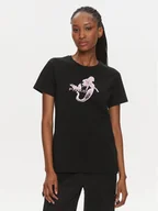 Koszulki i topy damskie - Pinko T-Shirt 100789 A1OC Czarny Regular Fit - miniaturka - grafika 1
