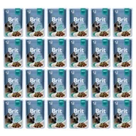 Mokra karma dla kotów - Brit Pouch Gravy Fillets with Beef 24 x 85 g - miniaturka - grafika 1