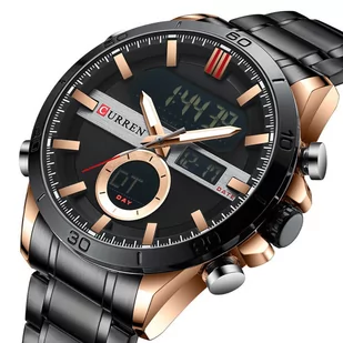 Zegarek ZEGAREK MĘSKI CURREN 8384 (zc023c) - DUAL TIME + BOX - Zegarki męskie Zegarek ZEGAREK MĘSKI CURREN 8384 (zc023c) - DUAL TIME + BOX - Zegarki męskie - miniaturka - grafika 2