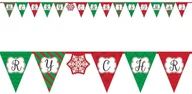 Ozdoby bożonarodzeniowe - Girlanda Baner świąteczny z napisem Merry Christmas - miniaturka - grafika 1
