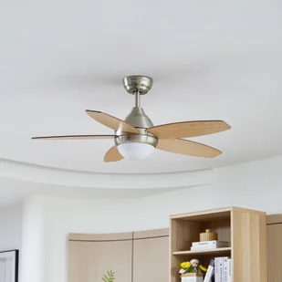 Lindby Wentylator sufitowy LED Klasika, DC, cichy, 106 cm, CCT - Wentylatory sufitowe - miniaturka - grafika 1