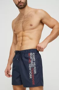 Tommy Hilfiger szorty kąpielowe kolor granatowy - Stroje kąpielowe - miniaturka - grafika 1