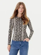 Bluzki damskie - MICHAEL Michael Kors Bluzka MT551STHMC Beżowy Regular Fit - miniaturka - grafika 1