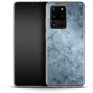 Etui i futerały do telefonów - Silikonowe etui na telefon komórkowy Blue Marble Samsung Galaxy S20 Ultra - miniaturka - grafika 1