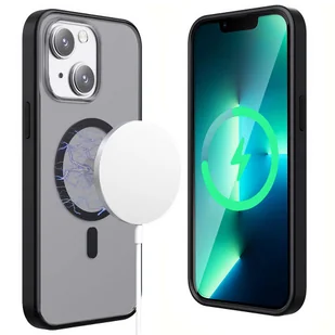 Etui matowe Alogy MagCase do MagSafe obudowa z pierścieniem magnetycznym do Apple iPhone 14 Czarne - Etui i futerały do telefonów - miniaturka - grafika 9