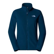Bluzy sportowe damskie - Bluza The North Face 100 Glacier Full-Zip Fleece 0A855O1NO1 - granatowa - miniaturka - grafika 1