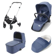 Wózki dziecięce - Wózek dziecięcy 3w1 Recaro Sadena spacerówka + gondola + lekka gondola Sky Blue - miniaturka - grafika 1