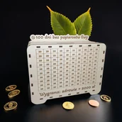 Skarbonki - Skarbonka drewniana z celem / wykreślanka. Rzuć palenie. - miniaturka - grafika 1