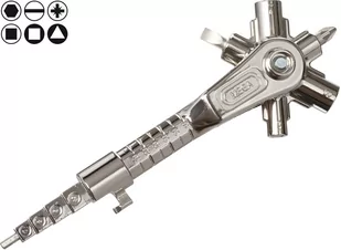 MEGA Klucz do Szaf Sterowniczych Rozdzielczych Uniwersalny - Klucze i nasadki - miniaturka - grafika 1