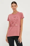 Koszulki sportowe damskie - Salewa T-shirt sportowy Pure Box kolor różowy - miniaturka - grafika 1
