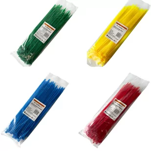 Opaski zaciskowe Tretytka UV 3,6 x 250 mm, MIX 4 kolorów - Inne mocowania - miniaturka - grafika 1