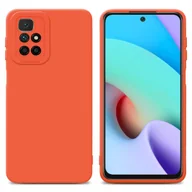Etui i futerały do telefonów - Pokrowiec Etui Do Xiaomi RedMi 10 4G w FLUID POMARAŃCZA TPU Silikonowe Obudowa Ochronny Case Cover Cadorabo - miniaturka - grafika 1