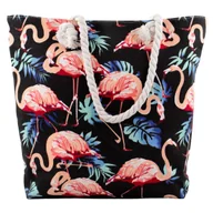 Torebki damskie - TOREBKA DAMSKA na ramię TORBA duża BOHO PLAŻOWA shopper pojemna - miniaturka - grafika 1