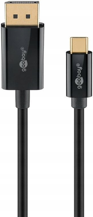 Kabel USB-C™ do DisplayPort™ 4K @ 60 Hz, 2 m, czarny - Długość kabla 2 m