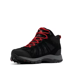 Columbia Redmond III Mid wodoodporne buty trekkingowe męskie, Czarny czerwony górski, 48 EU - Buty trekkingowe męskie - miniaturka - grafika 1