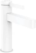 Baterie umywalkowe - Hansgrohe 76020700 Finoris Jednouchwytowa bateria umywalkowa 110 z kompletem odp$77ywowym bia$78y matowy - miniaturka - grafika 1