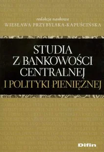 Studia z Bankowości Centralnej i Polityki Pieniężnej - Ekonomia - miniaturka - grafika 1
