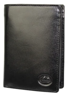 Portfel Męski Skórzany EL FORREST Skóra Bydlęca Duży Pionowy Bez Zapięcia Dwa Skrzydełka RFID CZARNY 896 67 13 x 10 x 3 [cm] - Portfele - miniaturka - grafika 7