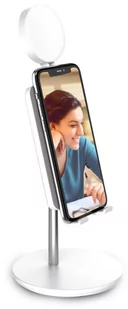 Uchwyt na telefon Shine z lampą pierścieniową 3" - Digipower - Selfie stick - miniaturka - grafika 1