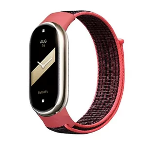 opaska pasek bransoleta NYLON Xiaomi Mi Band 8 czerwona - Akcesoria do smartwatchy - miniaturka - grafika 1