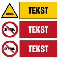Systemy ekspozycyjne i znaki informacyjne - ZNAK NA ZAMÓWIENIE WZÓR E-010, FN - FOLIA SAMOPRZYLEPNA; (600X600MM) - miniaturka - grafika 1