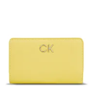 Portfele - Duży Portfel Damski Calvin Klein Ck Daily Bifold Wallet K60K611917 Żółty - miniaturka - grafika 1