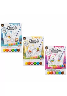 Malowanie po numerkach 2 x A4 + 6 farb mix - Malowanie po numerach - miniaturka - grafika 1