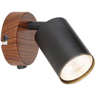 Rabalux Edmund kinkiet 1x25W czarny/dąb 5295 - Lampy ścienne - miniaturka - grafika 2