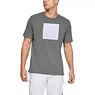 Koszulki i topy damskie - Under Armour Męska koszulka z krótkim rękawem z dzianiny Unstoppable Popiół szary (013)/biały XL 1345643-013-X-Large - grafika 1