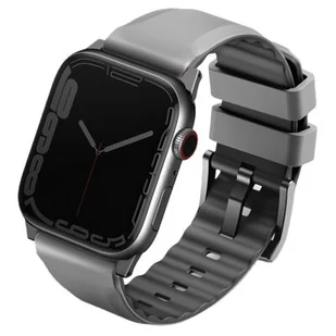 UNIQ pasek Linus Apple Watch Series 4/5/6/7/8/SE/SE2/Ultra 42/44/45mm. Airosoft Silicone szary/chalk grey - Akcesoria do smartwatchy - miniaturka - grafika 4