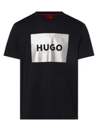 Koszulki męskie - HUGO - T-shirt męski  Dulive_G, niebieski - miniaturka - grafika 1