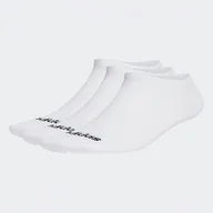 Skarpetki damskie - Skarpety stopki unisex adidas Thin Linear Low-Cut Socks 3 Pairs HT3447 white/black - miniaturka - grafika 1