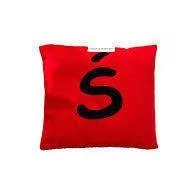 Worki na buty - Woreczek gimnastyczny, litera Ś, czerwony - miniaturka - grafika 1