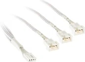 Kable komputerowe i do monitorów - Kolink 1-2 PWM Lüfter Splitterkabel - 35cm, geflochten, weiß - miniaturka - grafika 1