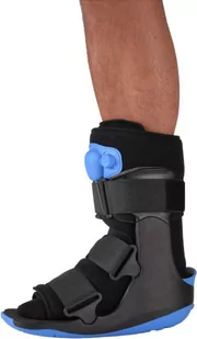 Krótka pneumatyczna orteza stopowo-goleniowa - rama z włókna szklanego wzmocniona nylonem, miękka wyściółka - OVATION GEN 2 Walker Short (OV1010) - Ortezy, stabilizatory i opaski elastyczne - miniaturka - grafika 1