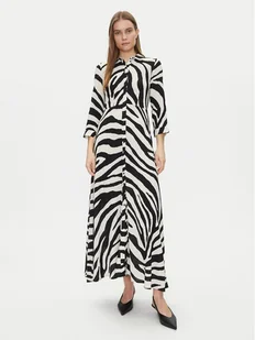 YAS Sukienka koszulowa Savanna 26022663 Beżowy Loose Fit - Sukienki - miniaturka - grafika 1