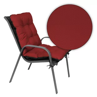 Poduszka Na Krzesło Ogrodowe Leżak 48X48X48 Bordo - Poduszki ogrodowe - miniaturka - grafika 1